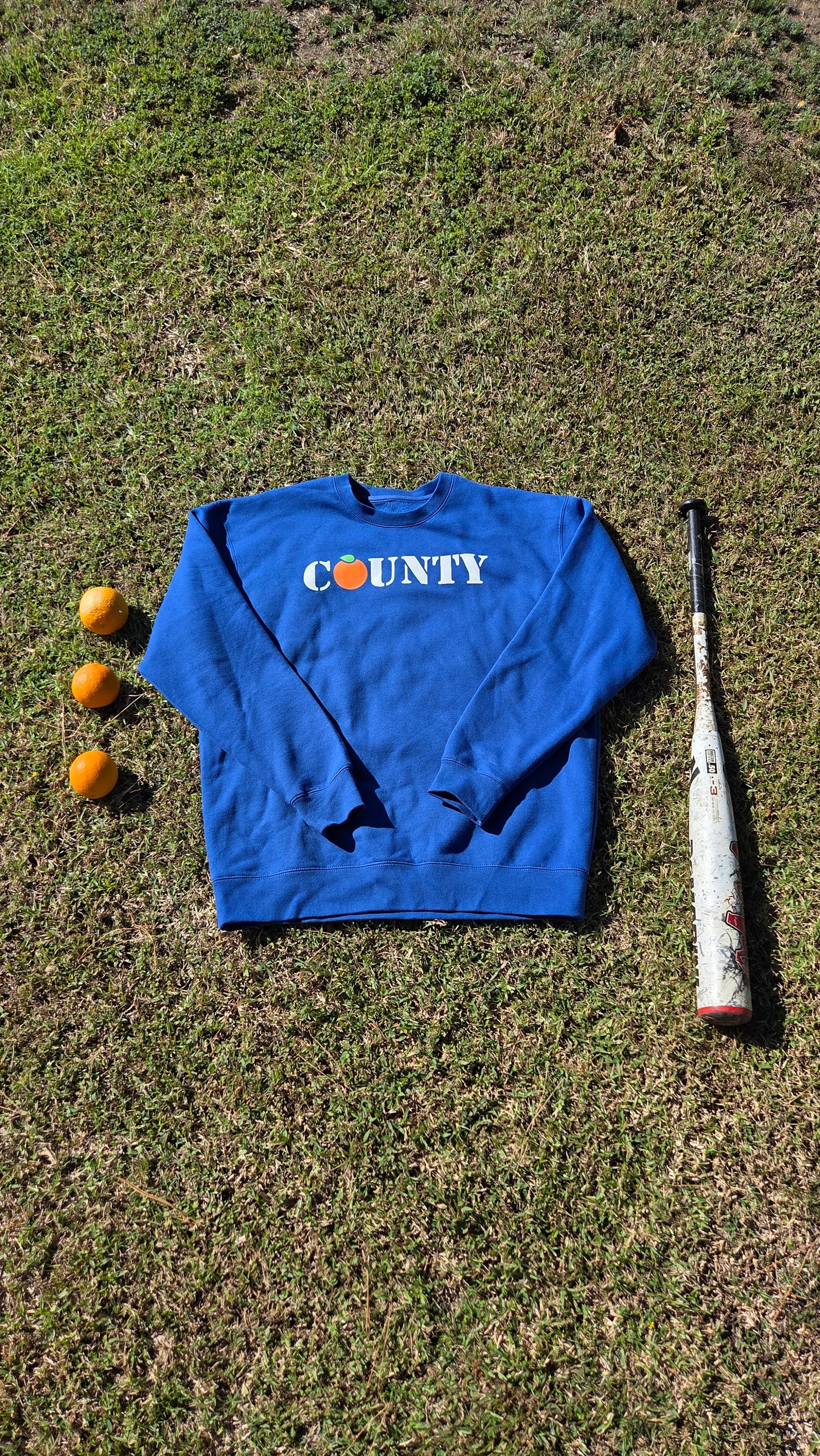 The County Crewneck: BLUE