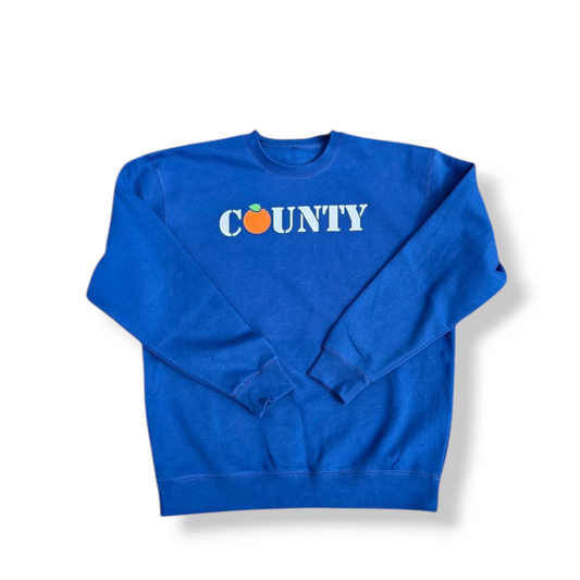 The County Crewneck: BLUE