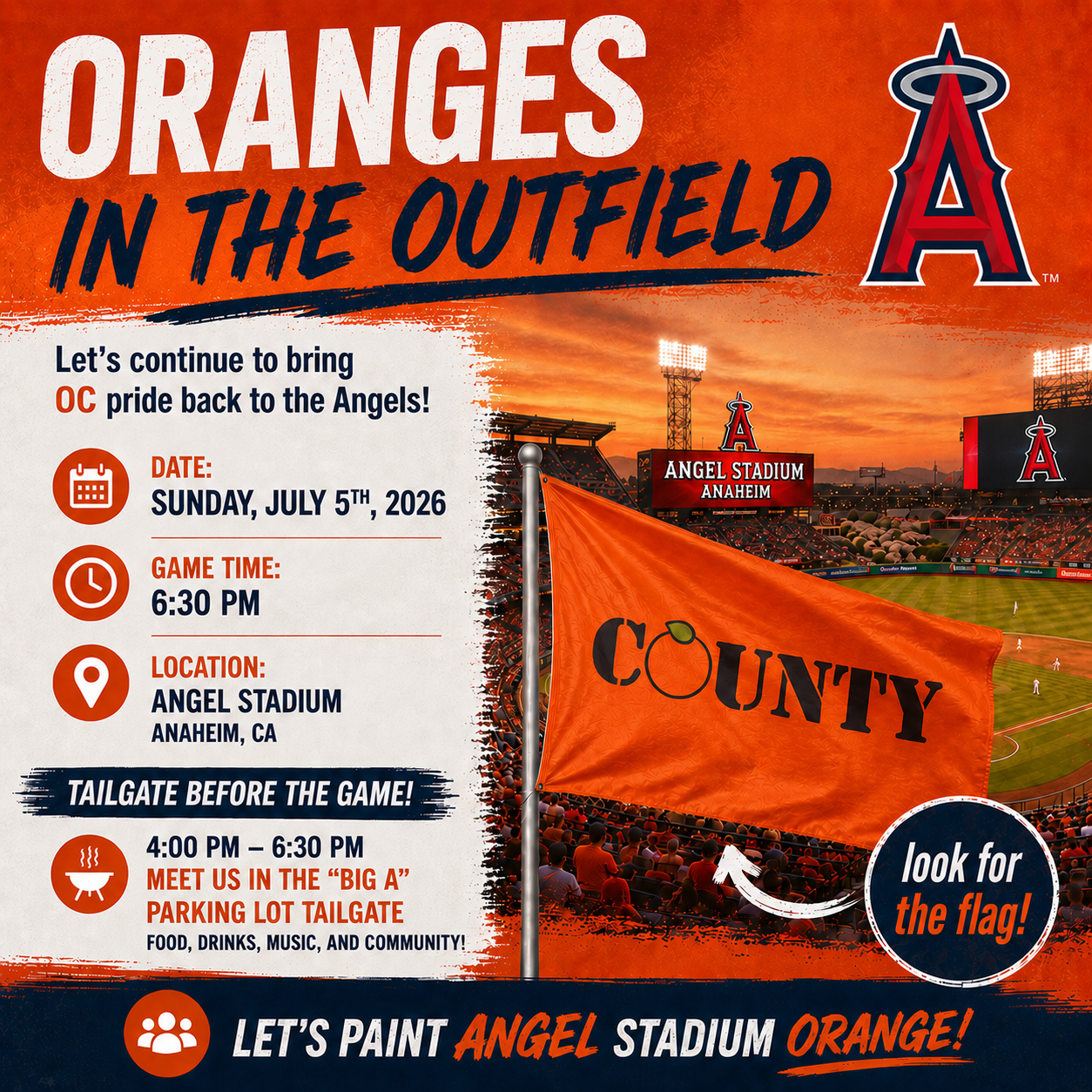 Oranges in the Outfield - Angels Game Tickets (FREE)