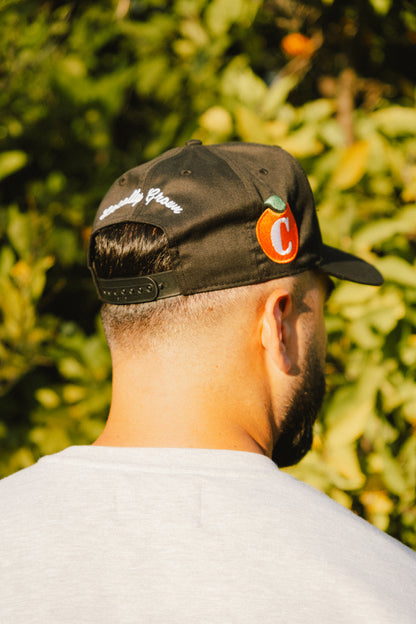 Classic Cursive Cap: BLACK