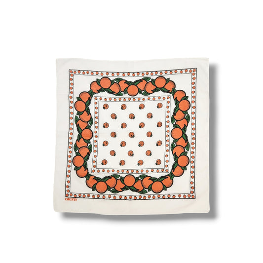 Orange Grove Bandana: WHITE