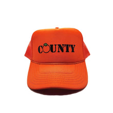 Load image into Gallery viewer, The County Trucker Hat: ORANGE