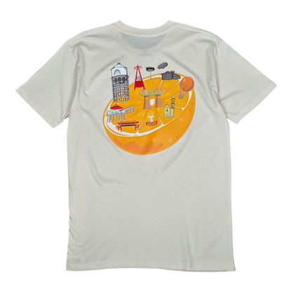 LANDMARKS TEE: CREAM
