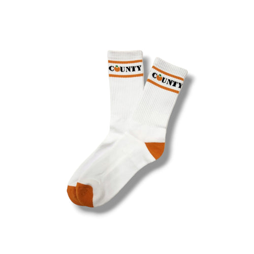 The County Striped Socks (WHITE)