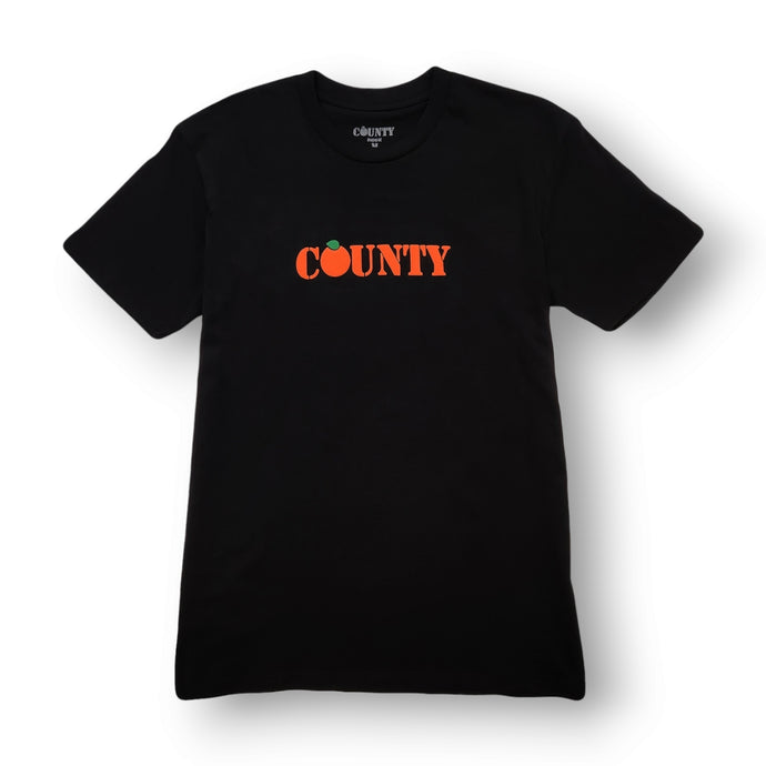 The County Orange Peel Tee (BLACK)