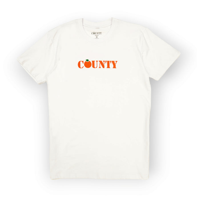 The County Orange Peel Tee (WHITE)